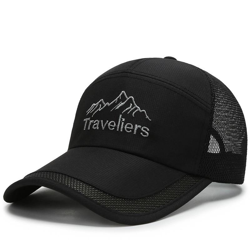 Hat Men's Mesh Hat Breathable Cap Sunscreen Baseball Cap Outdoor Casual Korean Hat Sun Hat Men's and Women's