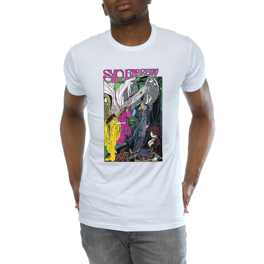 Syd Barrett Mens Fairies Poster T-Shirt