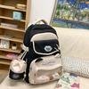 Schoolbag High Value Ins Wind School Bag Junior High School Girls Backpack High School Students Large Capacity Cute Pain Bag Dopamine Backpack
