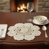 Hollowed-out Lace Placemat Modern Crochet Doilies Decorative Table Place Mats  Wedding Decor