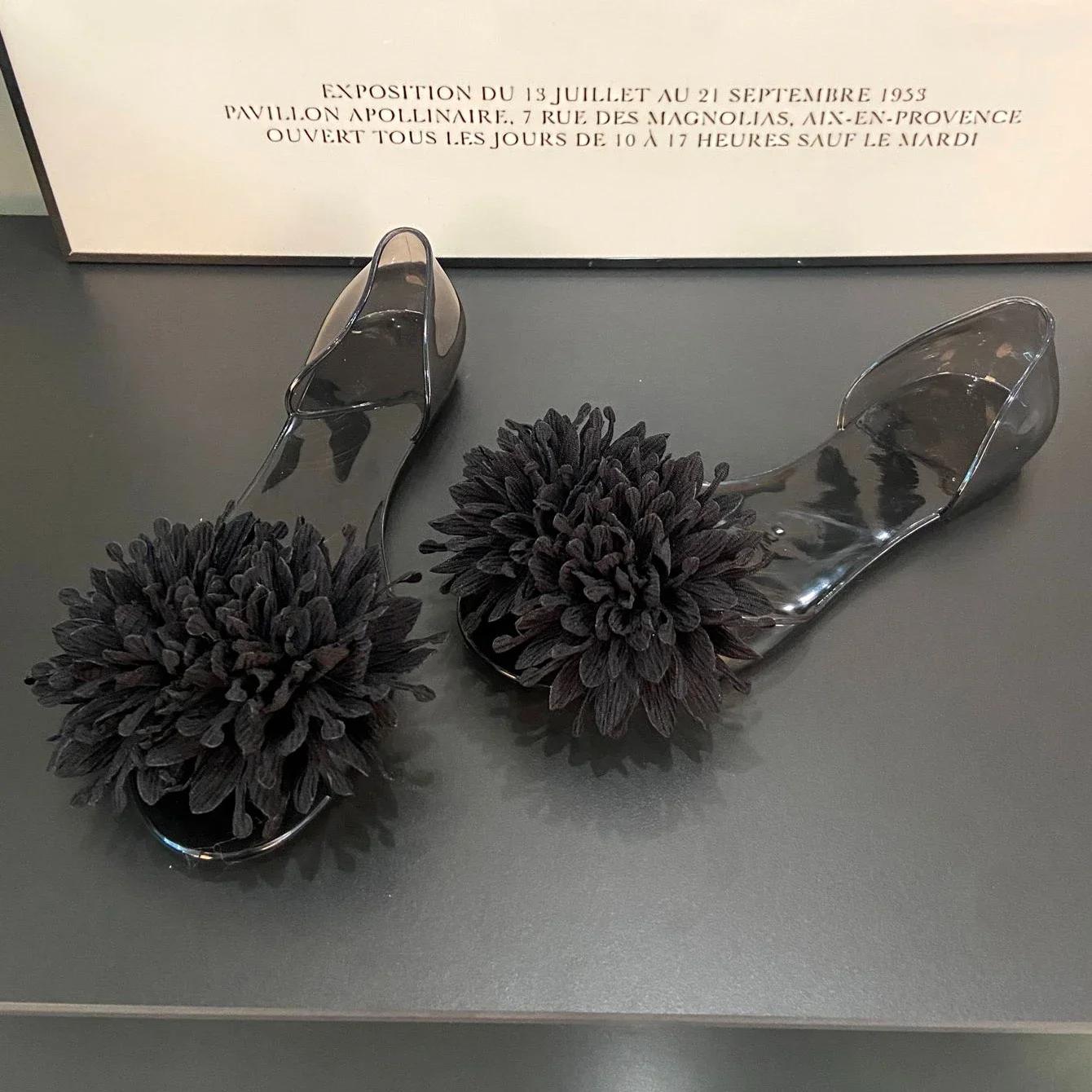 Новые модные прозрачные сандалии женские желеобразные сандалии летние туфли на плоской — фото 13