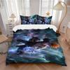 3Pcs Powerful Anime Hero Action Bedding Set Soft Fabric Duvet Cover Pillowcases Home Xmas Halloween Gift 1 Duvet Cover 2 Pillowcase S1520