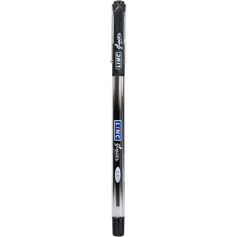 

Linc 0.6 mm Glycer Smooth Ball Pen | Black Ink | Set of 10 101 чёрный