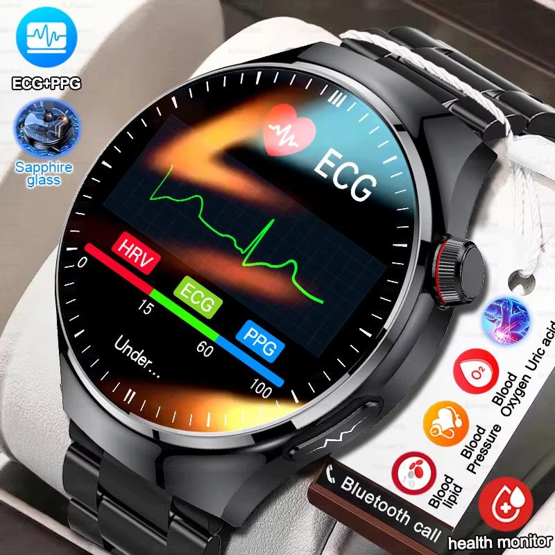 2025 Nové Venkovní Sportovní Chytré Hodinky Pánské 1,43" HD AMOLED Displej EKG Fyzikální Vyšetření BT5.0 Hovor Chytré Hodinky pro HUAWEI Xiaomi