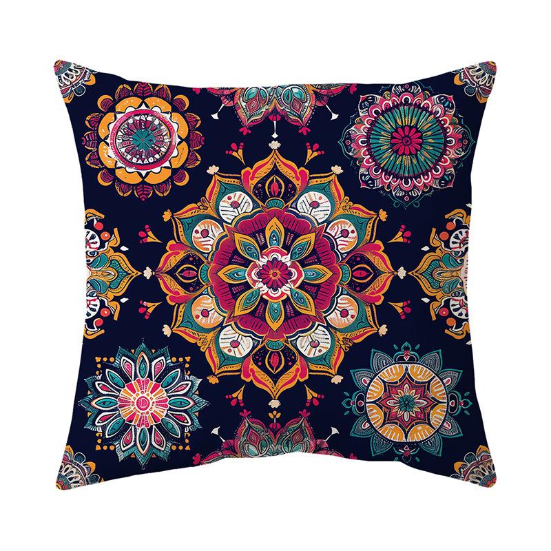Pillow Cover Short Plush Print Living Room Sofa Decorative Cushion Cover Bedroom Pillow Cover