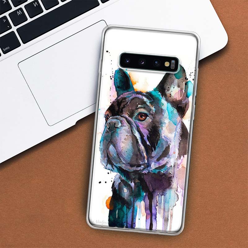 Französische Bulldogge Hund Mops Handyhülle Für Samsung Galaxy S10 Plus S20 FE S21 S22 Ultra S10E S9 S8 + S6 S7 Edge Lite Hülle Coque