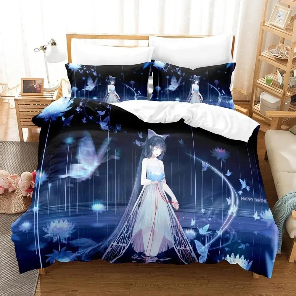 3D Cardcaptor Sakura Bettwäsche-Set Bedrucktes Bettwäsche-Set Mit Kissenbezug Bettbezug Weich Einzel Doppel Queen King Size Heimtextilien