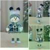 Christmas Decocration Home Toys Happy New Year Gift Xmas Festival Ornament Blue Snowman Dolls