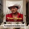 Custom Text Printed Tapestry Bruno Mars Pattern Large Wall Hanging Indoor Room Decor