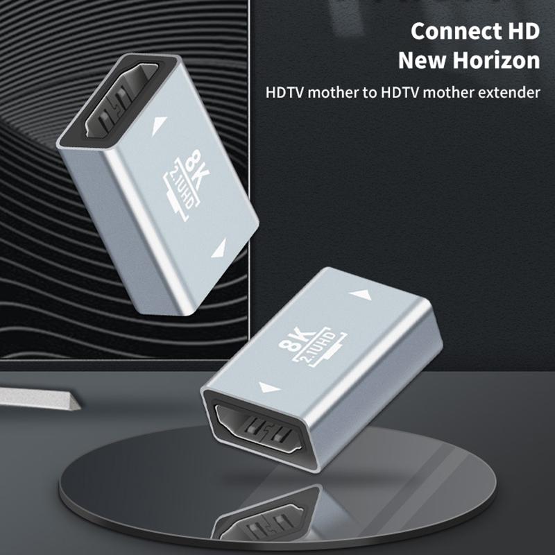 Uv00I Hdmi-Compatible 2.1 Female To Female Adapters Video Cable Interface Extension Converter 60Hz 8K Extender For Tv Box Hdtv
