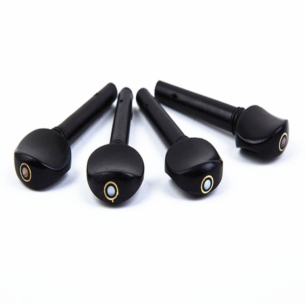 4Pcs Ebony Violin Pegs 5 Different Sizes Violin String Tuners High Quality Violin Tuning Pegs