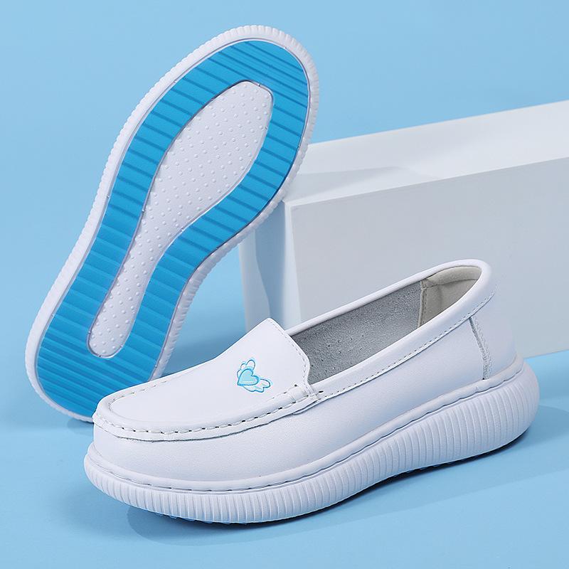 Plus Size Shoes for Women Autumn Spring Slip on Platform Wedges Comfortable Non-slip Flats Casual Women Work Footwear 34-42 42 синий 3080₽