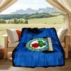 1PC Blackburn Rovers Crest Football Club Soft Flannel Blanket Throw for Adult Bedroom Living Room Sofa Camping Travel Fan Gifts Christmas Gifts