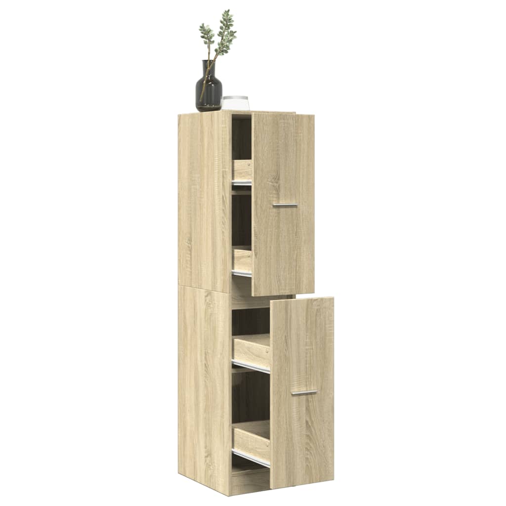 Badezimmerschrank, 2 Schubladen, 4 Ebenen Mit Mehreren Räumen,  30x41x144,5 Cm
