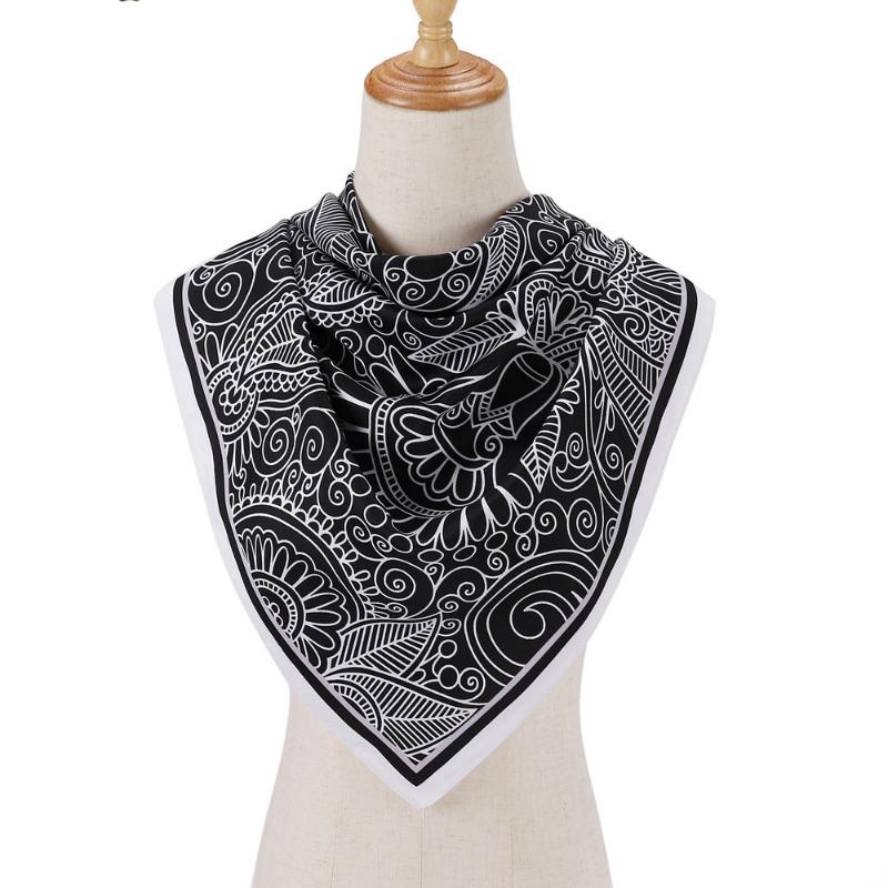 Роскошный шелковый шарф 90x90 см — фото 7