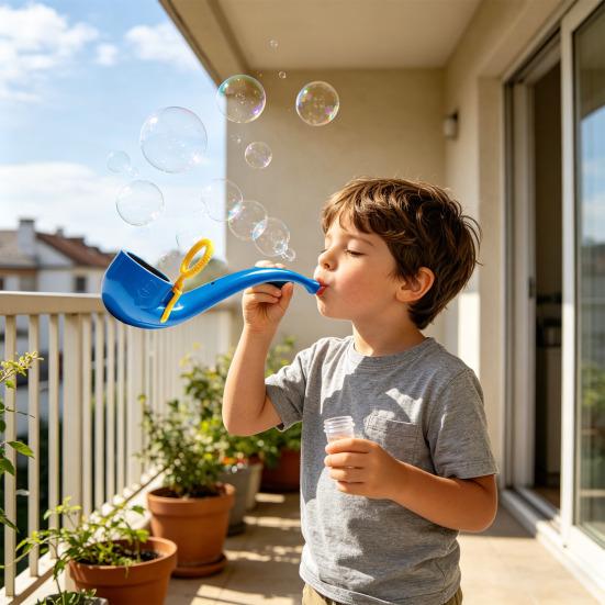Seifenblasenrohr 3D Bläserstab Bedruckter Bläser Retro Stil Blasenmacher für Kinder