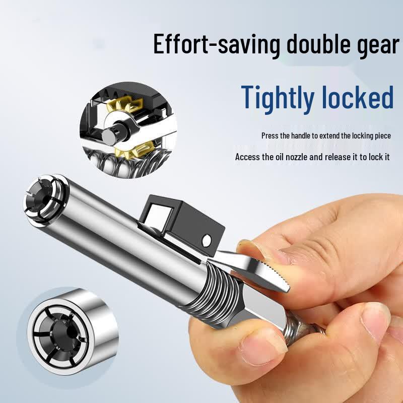 High-Pressure Lock-Clamp Grease Nozzle Kit 60cm Spring Hose