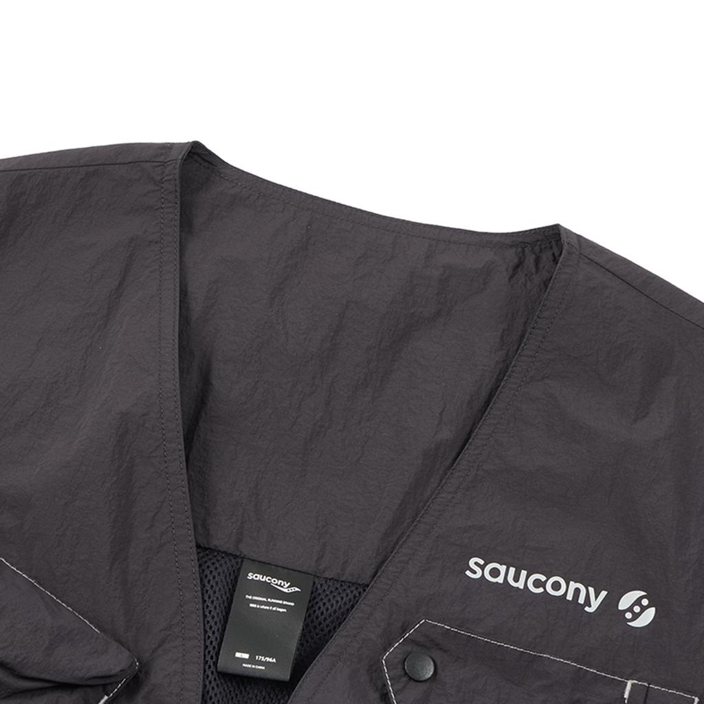 SAUCONY Natural Echo Minimalist Comfortable Fashion Vest Men Vest Dark-Gray SA3259VT41O-BK013