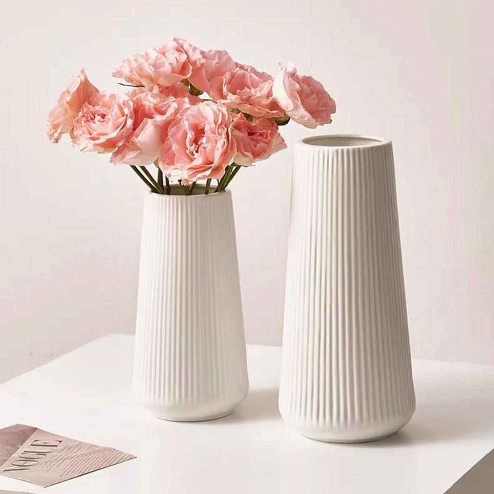Plastic Water Cultivation Vase Imitation Ceramic Flower Arrangement Vase Nordic Flower Vase