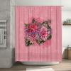 Personalized Custom Name Waterproof Shower Curtain Floral Design Bathroom Decor Modern Water-Proof Fabrics 3D Printing High Qual