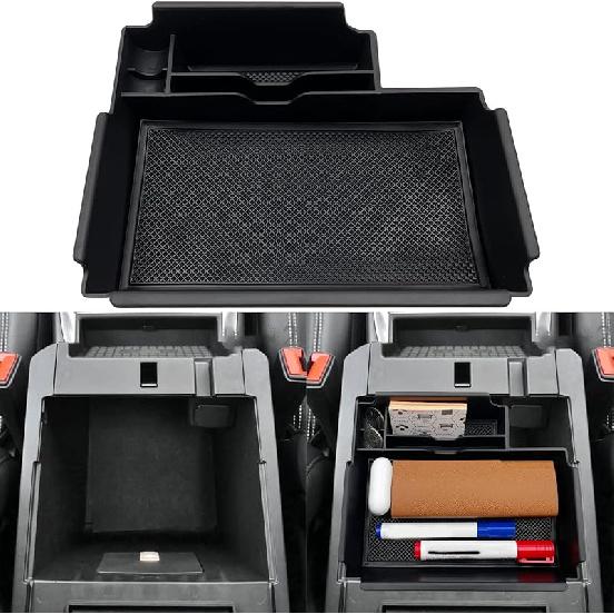 JOJOMARK Compatible With Ford Explorer Accessories 2024 2025 Center Console Tray Organizer, Armrest Secondary Storage Box