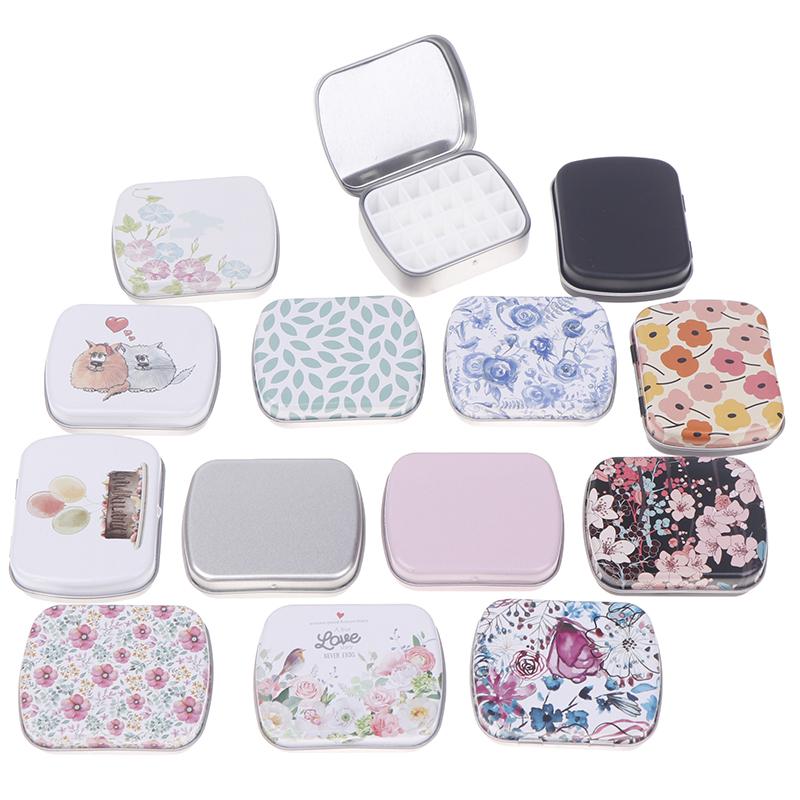Przenośna puszka na akwarele, 24 kratki, miniaturowa paleta na farby akwarelowe, podróżna tacka na farby, artykuły artystyczne