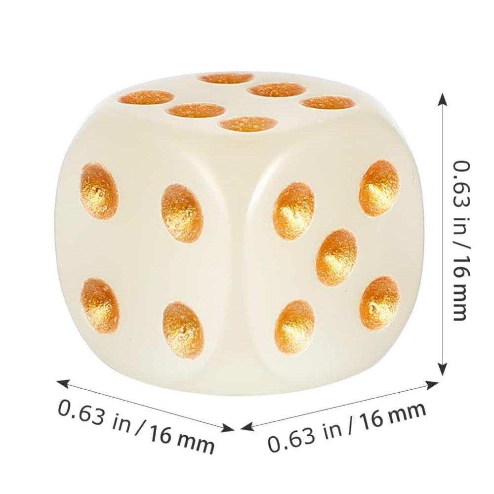 New 10Pcs 16Mm Glow In The Dark Fluorescent Dice Set For Bar Ktv Graduation Singles Party Board Games Trpg D6 Role Playing Dice