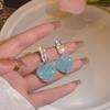Trendy 2025 INS Peach Heart Earrings: Cute, High-Class Studs for Women's Summer Fashion