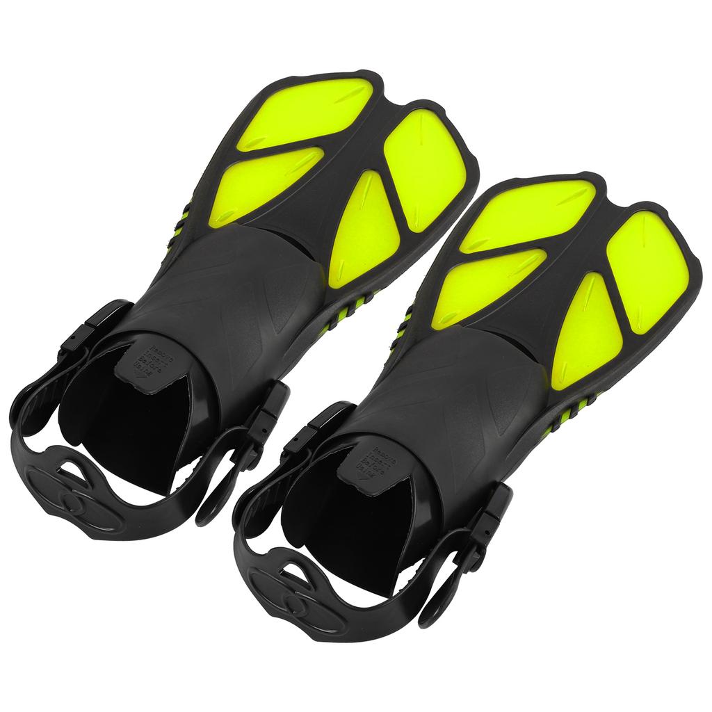 2Pcs Adjustable Swimming Fins Soft TPR Open Heel Long Diving Flippers for SnorkelingM
