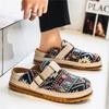 Mules Man Slip On Flats Half Shoes for Men Open-back Loafers Slippers Flat Sneakers Backless Casual Shoes Platform Slide Sandals