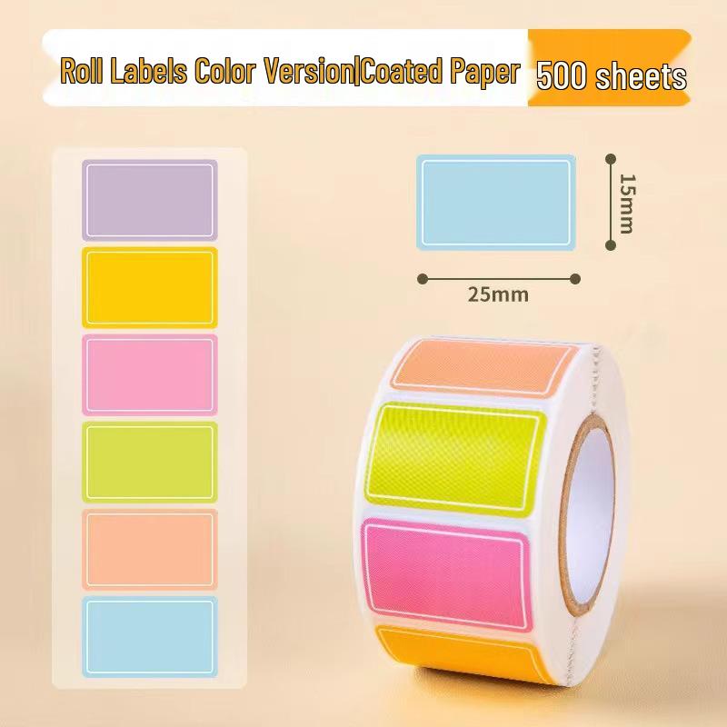 Colored Sticky Name Labels for Students – Self-Adhesive Note & Classification Stickers