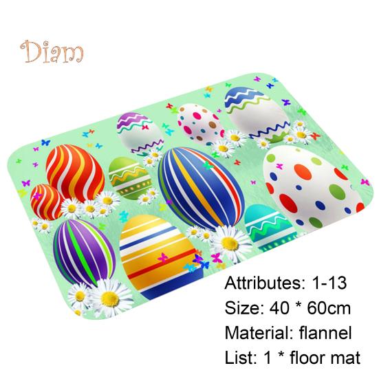 CO&LO podlahová rohož Protiskluzová protiskluzová Pohodlná velikonoční rohožka pro zajíce pro domácnost