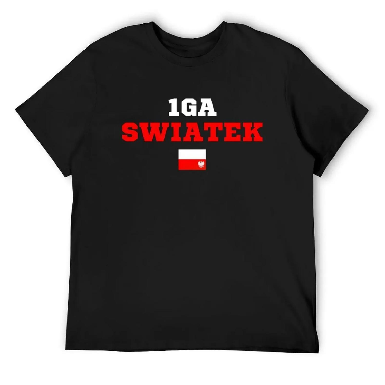 IGA SWIATEK-SWIATEK-TEAM SWIATEK-IGA SWIATEK TENNIS T-Shirt T-shirts oversize basketball graphic tees sublime t shirt for men S