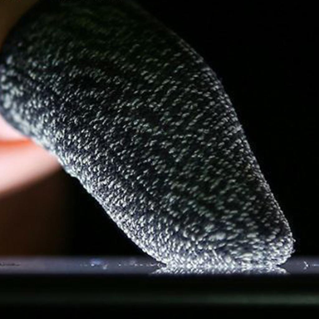 Gaming Finger Sleeve Mobile Game Controller Thumb Sleeve Touch Screen Finger Cover Breathable Anti SlipBlack Edge