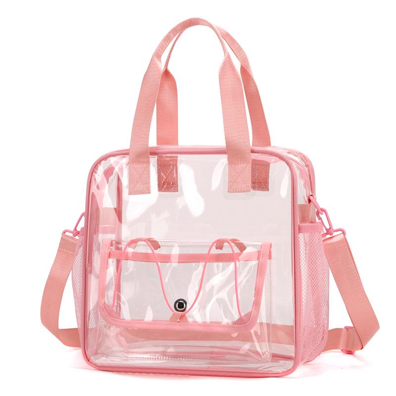 Borsa Sportiva e da Viaggio Trasparente in PVC ad Alta Capacità per Nuoto e Festival Musicali