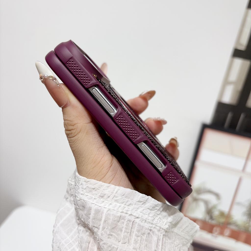 Case For Apple iPhone Duo For Foldable iPhone Duo For Magsafe With 360° Rotation Magnetic Ring Stand Luxury Bling Glitter Cover