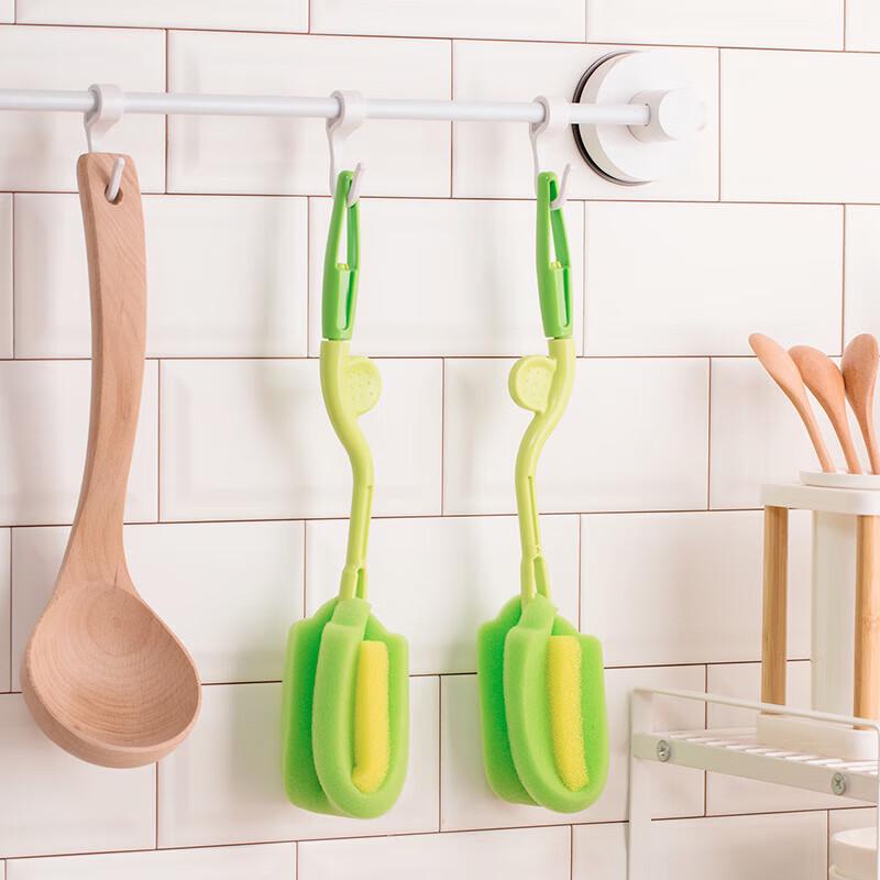 Rotating Sponge Bottle Cleaning Brush