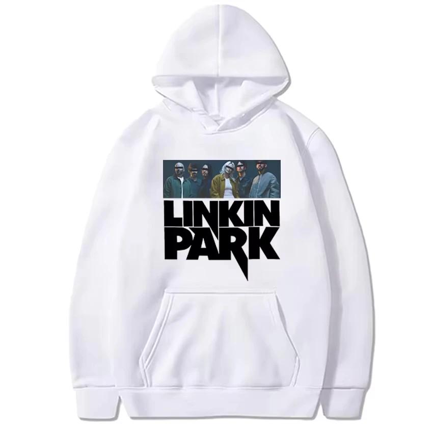 

Толстовка с капюшоном Linkin Park Tour, графическая, модная, мужская, для весны и осени, повседневная, свободная S