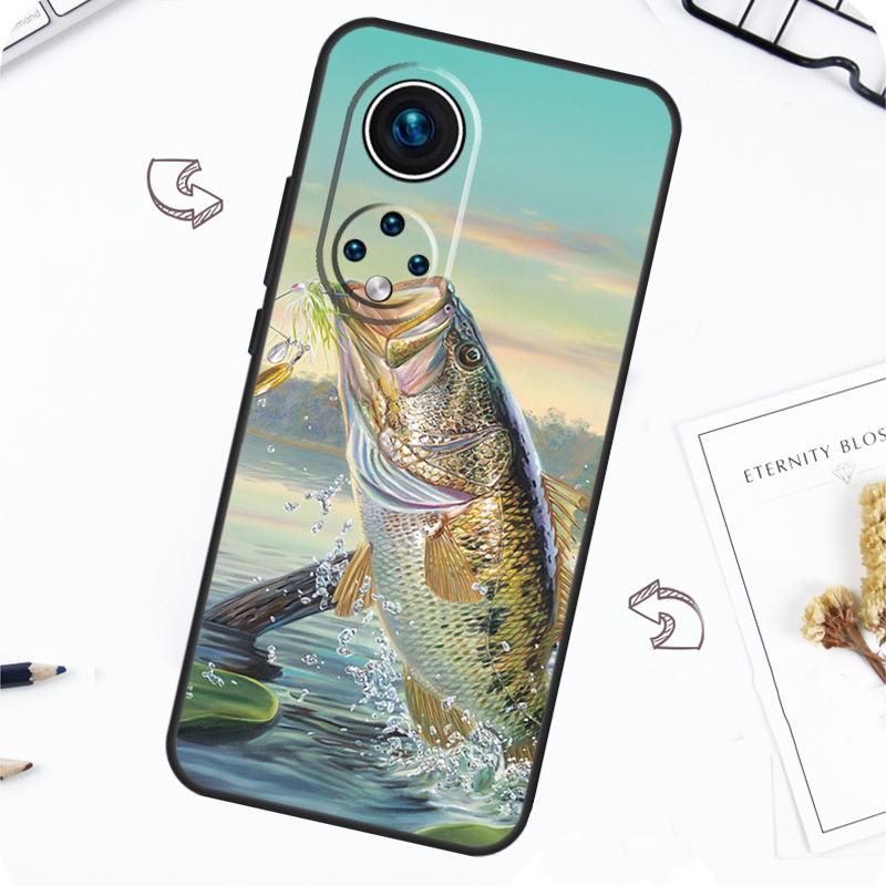 Bass Fishing Case For Honor Magic 7 5 6 Pro Honor 200 Pro X9b X9a X8b X8a X8 X9 X9c 50 70 90 Lite Cover