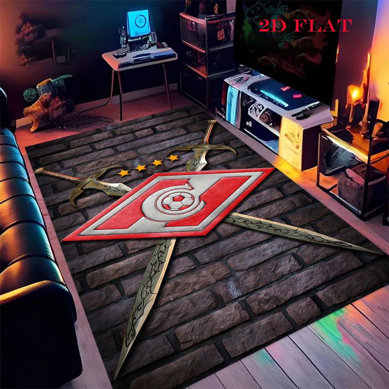 Spartak Moscow Storm Carpet Rug for Living Room Bedroom Home Sofa Decoration,Kids play Nonslip Floor Mat