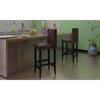 Day and Night - Day and Night Kitchen Stools 6 Units Dark Brown Synthetic Leather