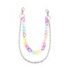 Double Layer Star Belt Chain Acrylic Cross Pants Chain Resin Heart Waist Chain  Jeans Decor