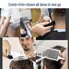 Men's Flat Top Hair Styling Comb - Self-Assistant Edge Trimming Barber Cutting Tool