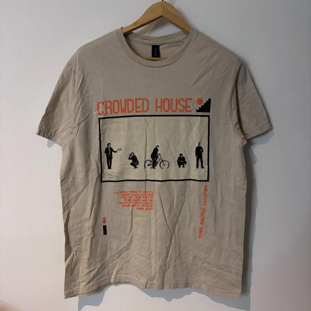 Camiseta Crowded House Talla Grande Tour 2024 Banda Música Gildan Camiseta