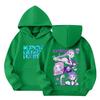 Kids' Long Sleeve Loose Pullover Letter Print Drawstring Hooded Sweatshirt