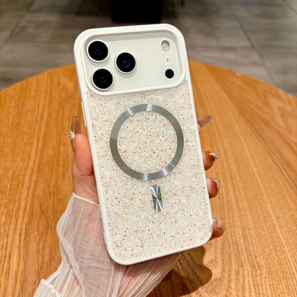 Applicable to iPhone11promax mobile phone case 11AIR full diamond 11 skin feeling luxury s11 flash diamond magnetic case s11