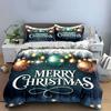 Merry Christmas Decor Lights Bedding Duvet Cover Set Duvet Cover Pillowcases  (1*Duvet Cover 2*Pillowcases, without duvet insert)
