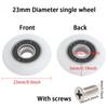 8Pcs Bath Cabinet Roller Wheel Shower Room Accessories Bearing Roller Wheel 19/23/25mm Shower Room Roller /Runners/Wheels