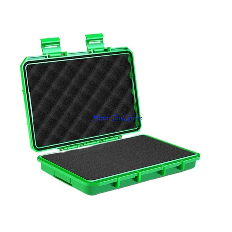 

31GJ Portable Tool Box Plastic Safety Equipment Case Waterproof Hard Carry Tool Case Bag Storage Box Camera Photography Small зелений