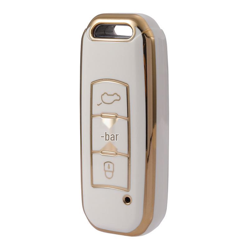 Gold Edge Car Key Cover for GAC Trumpchi Models: GS4, GS5, GS3, GA4, GA6